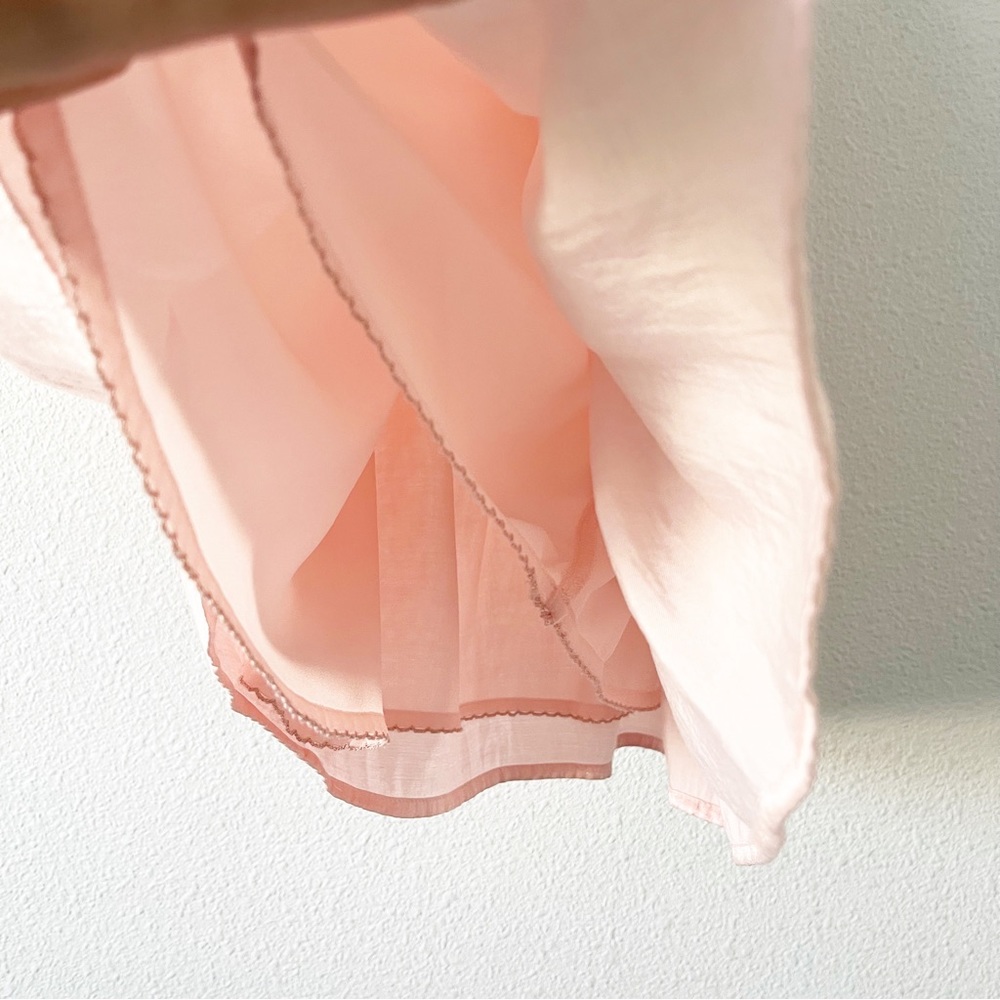 Anthropologie Floreat Light Pink Blouse - Picture 6 of 8